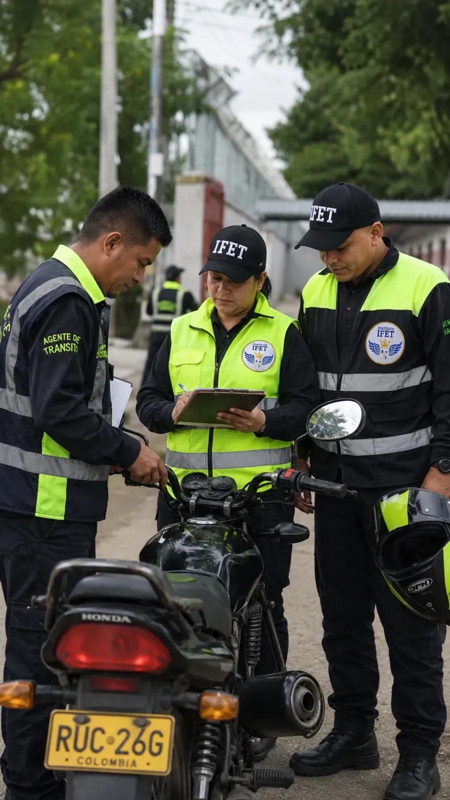 Estudiantes del técnico en Agente de Tránsito, Transporte y Seguridad Vial del IFET
