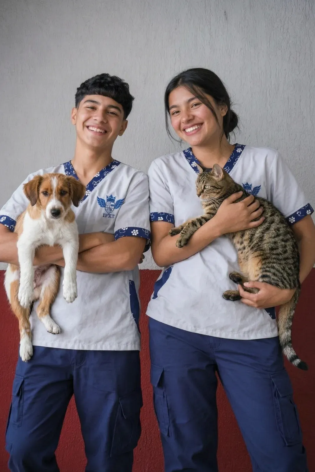 Estudiantes del técnico Auxiliar en Veterinaria del IFET
